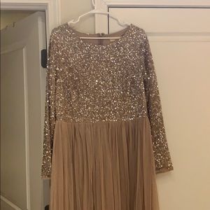 Maya Deluxe Sequin Maxi Dress Size 14
